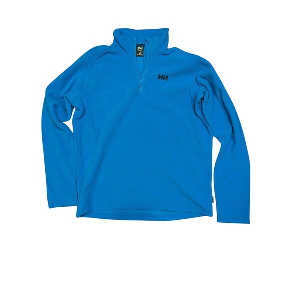 Helly Hansen Men’s Large Daybreaker Fleece Full Zip Jacket Light Blue Outdoor - Picture 1 of 2